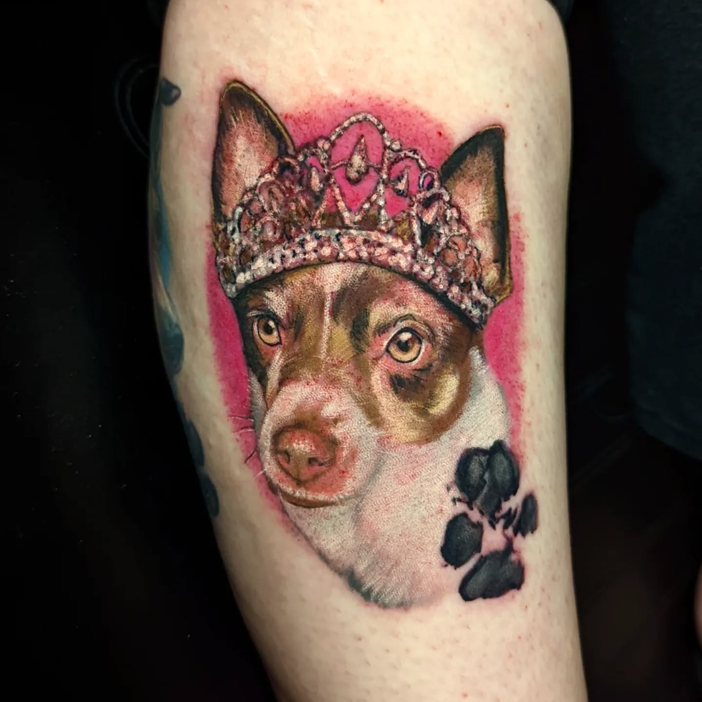 Professionally Crafted Memorial Tattoo Design of Luna by PawTattoo